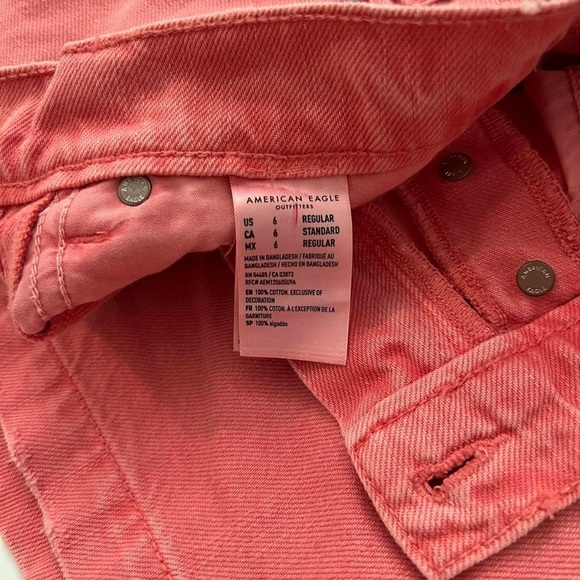 American Eagle Outfitters Skirts | Denim Mom Skort Wild Watermelon - Picture 6 of 8